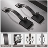image:imageProbrico Double Sided Oil Rubbed Bronze Front Door HandleExteriorInterior Keyless Square Front Door HandlesetEntry Handleset with No Lock1PackOil Rubbed Bronze