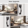 image:imageProbrico Double Sided Oil Rubbed Bronze Front Door HandleExteriorInterior Keyless Square Front Door HandlesetEntry Handleset with No Lock1PackOil Rubbed Bronze