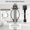 image:imageProbrico Double Sided Oil Rubbed Bronze Front Door HandleExteriorInterior Keyless Square Front Door HandlesetEntry Handleset with No Lock1PackOil Rubbed Bronze