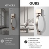 image:imageProbrico Double Sided Oil Rubbed Bronze Front Door HandleExteriorInterior Keyless Square Front Door HandlesetEntry Handleset with No Lock1PackSatin Nickel