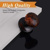 image:imageProbrico Half Dummy Door Knob Interior for HallwayCloset 1 Pack NonTurning Single Dummy Crystal Door Knobs Diamond Dark Brown Glass Door Knobs with Black Round Rosette