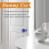 image:imageProbrico Heavy Duty Dummy Door Knob for HallwayCloset 1 Pack Inactive Half NonTurning Door Knobs Interior Blue Diamond Shape Crystal Door Knobs with Brushed Nickel Round Rosette