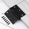 image:imageProbrico Interior Black Door Hinges 35 X 35 Inch Door Hinges with Square Corners Black Hinges for Doors 12 PackBlack