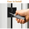 image:imageProbrico Interior Black Door Hinges 35 X 35 Inch Door Hinges with Square Corners Black Hinges for Doors 12 PackBlack