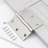 image:imageProbrico Interior Black Door Hinges 35 X 35 Inch Door Hinges with Square Corners Black Hinges for Doors 12 PackBrushed Nickel