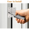 image:imageProbrico Interior Black Door Hinges 35 X 35 Inch Door Hinges with Square Corners Black Hinges for Doors 12 PackBrushed Nickel