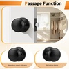 image:imageProbrico Interior Door Knob for Hallway Black Door Knobs Closet Door Knob Passage Door Knob with Round Ball Knob 6 PackBlack