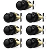 image:imageProbrico Interior Door Knob for Hallway Black Door Knobs Closet Door Knob Passage Door Knob with Round Ball Knob 6 PackBlack
