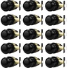 image:imageProbrico Interior Door Knob for Hallway Black Door Knobs Closet Door Knob Passage Door Knob with Round Ball Knob 6 PackBlack