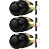 image:imageProbrico Interior Door Knob for Hallway Black Door Knobs Closet Door Knob Passage Door Knob with Round Ball Knob 6 PackBlack