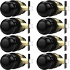 image:imageProbrico Interior Door Knob for Hallway Black Door Knobs Closet Door Knob Passage Door Knob with Round Ball Knob 6 PackBlack
