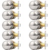image:imageProbrico Interior Door Knob for Hallway Black Door Knobs Closet Door Knob Passage Door Knob with Round Ball Knob 6 PackBrushed Nickel