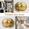image:imageProbrico Interior Door Knob for Hallway Black Door Knobs Closet Door Knob Passage Door Knob with Round Ball Knob 6 PackChampagne Bronze