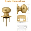 image:imageProbrico Interior Door Knob for Hallway Black Door Knobs Closet Door Knob Passage Door Knob with Round Ball Knob 6 PackChampagne Bronze