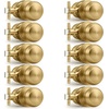 image:imageProbrico Interior Door Knob for Hallway Black Door Knobs Closet Door Knob Passage Door Knob with Round Ball Knob 6 PackChampagne Bronze