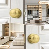image:imageProbrico Interior Door Knob for Hallway Black Door Knobs Closet Door Knob Passage Door Knob with Round Ball Knob 6 PackGold