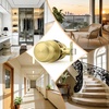 image:imageProbrico Interior Door Knob for Hallway Black Door Knobs Closet Door Knob Passage Door Knob with Round Ball Knob 6 PackGold
