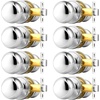 image:imageProbrico Interior Door Knob for Hallway Black Door Knobs Closet Door Knob Passage Door Knob with Round Ball Knob 6 PackPolished Chrome