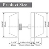 image:imageProbrico Keyed Alike Double Cylinder Deadbolt 2 Side Both Keyed Round Modern Contemporary Deadbolt Door Lock for Interior and Exterior Satin Nickel 2 PackBrushed Nickel