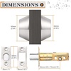 image:imageProbrico Keyed Alike Double Cylinder Deadbolt 2 Side Both Keyed Round Modern Contemporary Deadbolt Door Lock for Interior and Exterior Satin Nickel 2 PackBrushed Nickel