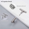 image:imageProbrico Kitchen Cabinet Drawer Handles and Pulls Stainless Steel TKnob 10 Pack T Bar Cabinet Knobs