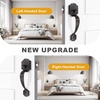 image:imageProbrico Oil Rubbed Bronze Front Door Handle Entry Door Handleset Exterior Door Handle with Wave Lever Keyless Door Handles Entrance Door Handle with Reversible Handed Lever1PackOil Rubbed Bronze