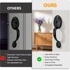 image:imageProbrico Oil Rubbed Bronze Front Door Handle SetAntique Exterior Door Handle with Interior Door KnobEntry Handleset with No Lock1PackBlack