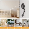 image:imageProbrico Oil Rubbed Bronze Front Door Handle SetAntique Exterior Door Handle with Interior Door KnobEntry Handleset with No Lock1PackOil Rubbed Bronze