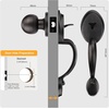 image:imageProbrico Oil Rubbed Bronze Front Door Handle SetAntique Exterior Door Handle with Interior Door KnobEntry Handleset with No Lock1PackOil Rubbed Bronze