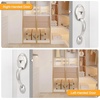 image:imageProbrico Oil Rubbed Bronze Front Door Handle SetAntique Exterior Door Handle with Interior Door KnobEntry Handleset with No Lock1PackSatin Nickel