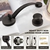 image:imageProbrico Oil Rubbed Bronze Round Front Door HandlesetEntry Door Handle Set with Door KnobExteriorInterior Passage Door Handle Reversible for Right and Left Handed1PackOil Rubbed Bronze