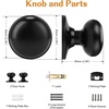 image:imageProbrico Passage Door Knobs Without Key Black Closet Door Knobs Interior Keyless Door Knob NoLocking Door Knobs 10 PackBlack