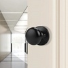 image:imageProbrico Passage Door Knobs Without Key Black Closet Door Knobs Interior Keyless Door Knob NoLocking Door Knobs 10 PackBlack
