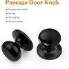 image:imageProbrico Passage Door Knobs Without Key Black Closet Door Knobs Interior Keyless Door Knob NoLocking Door Knobs 10 PackBlack