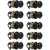 image:imageProbrico Passage Door Knobs Without Key Black Closet Door Knobs Interior Keyless Door Knob NoLocking Door Knobs 10 PackBlack