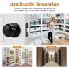 image:imageProbrico Passage Door Knobs Without Key Black Closet Door Knobs Interior Keyless Door Knob NoLocking Door Knobs 10 PackBlack