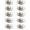 image:imageProbrico Passage Door Knobs Without Key Black Closet Door Knobs Interior Keyless Door Knob NoLocking Door Knobs 10 PackBrushed Nickel