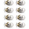 image:imageProbrico Passage Door Knobs Without Key Black Closet Door Knobs Interior Keyless Door Knob NoLocking Door Knobs 10 PackBrushed Nickel