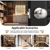 image:imageProbrico Passage Door Knobs Without Key Black Closet Door Knobs Interior Keyless Door Knob NoLocking Door Knobs 10 PackBrushed Nickel