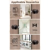 image:imageProbrico Passage Door Knobs Without Key Black Closet Door Knobs Interior Keyless Door Knob NoLocking Door Knobs 10 PackOil Rubbed Bronze