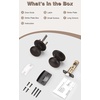 image:imageProbrico Passage Door Knobs Without Key Black Closet Door Knobs Interior Keyless Door Knob NoLocking Door Knobs 10 PackOil Rubbed Bronze