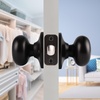 image:imageProbrico Passage Door Knobs Without Key Black Closet Door Knobs Interior Keyless Door Knob NoLocking Door Knobs 10 PackOil Rubbed Bronze