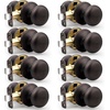 image:imageProbrico Passage Door Knobs Without Key Black Closet Door Knobs Interior Keyless Door Knob NoLocking Door Knobs 10 PackOil Rubbed Bronze