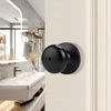 image:imageProbrico Privacy Door Knobs Black Round Ball Door Knobs Interior Door Knobs Bedroom Bathroom Door knobs Locking Door Knob Without Key 10 PackBlack