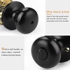 image:imageProbrico Privacy Door Knobs Black Round Ball Door Knobs Interior Door Knobs Bedroom Bathroom Door knobs Locking Door Knob Without Key 10 PackBlack
