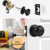 image:imageProbrico Privacy Door Knobs Black Round Ball Door Knobs Interior Door Knobs Bedroom Bathroom Door knobs Locking Door Knob Without Key 10 PackBlack