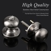 image:imageProbrico Privacy Door Knobs Black Round Ball Door Knobs Interior Door Knobs Bedroom Bathroom Door knobs Locking Door Knob Without Key 10 PackBrushed Nickel