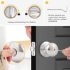 image:imageProbrico Privacy Door Knobs Black Round Ball Door Knobs Interior Door Knobs Bedroom Bathroom Door knobs Locking Door Knob Without Key 10 PackBrushed Nickel