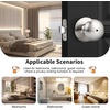 image:imageProbrico Privacy Door Knobs Black Round Ball Door Knobs Interior Door Knobs Bedroom Bathroom Door knobs Locking Door Knob Without Key 10 PackBrushed Nickel