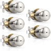 image:imageProbrico Privacy Door Knobs Black Round Ball Door Knobs Interior Door Knobs Bedroom Bathroom Door knobs Locking Door Knob Without Key 10 PackBrushed Nickel
